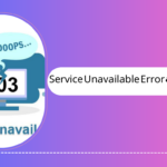حل مشكلة Service Unavailable Error